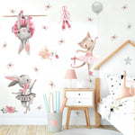 Vinilo Decorativo Adhesivo Bailarinas Conejas Impresión