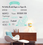 Vinilo Decorativo Adhesivo. Textos religiosos espirituales Colombia Bogota Medellin Cali Barranquilla Bucaramanga