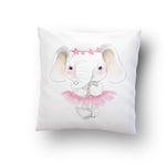 FORRO DE COJÍN O COJÍN ELEFANTA BAILARINA BEBÉ