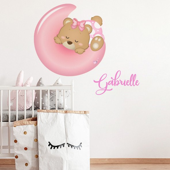 Vinilo Decorativo Adhesivo Sweet Night y Nombre