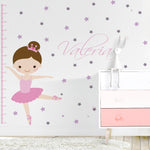 vinilo medidor bailarina y estrellas