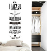 Vinilo Decorativo Adhesivo Frase celebre Superacion Colombia Bogota