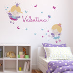 Vinilo Decorativo Adhesivo Nombre Personalizado Y Hadas