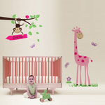 Vinilo Mico con Jirafa y Nombre