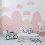 Mural Adhesivo Montañas Nubes