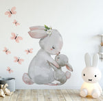 Vinilo Decorativo Adhesivo Conejas Mariposas