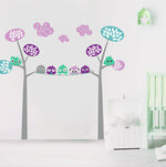 Adhesivos infantiles vinilos nubes arboles pajaros Colombia Bogota Medellin Cali Barranquilla Bucaramanga Cartagena