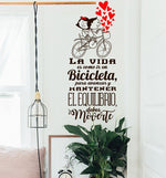 Vinilo Decorativo Adhesivo Frases Equilibrio vida Colombia Bogota Medellin Cali Bucaramanga Barranquilla