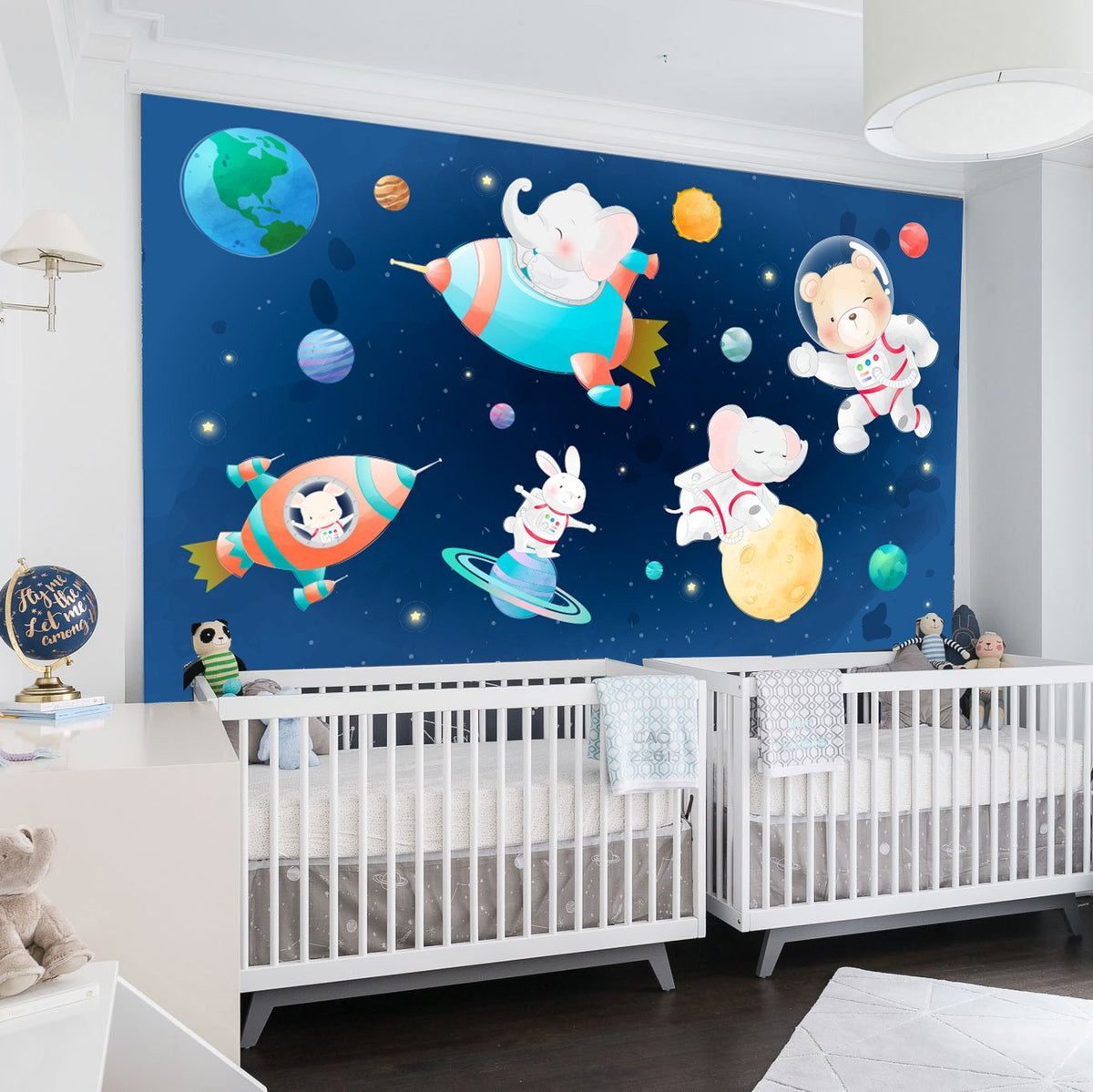 Papel Tapiz Vinilo Adhesivo Animales y Planetas