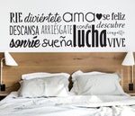 Vinilo Decorativo Adhesivo palabras optimistas Colombia Bogota Cali Medellin Bucaramanga Barranquilla