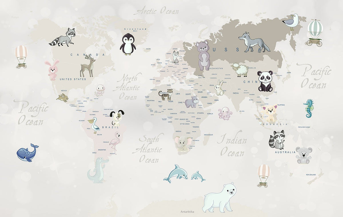 Papel tapiz papel de colgadura Murales de Mapas