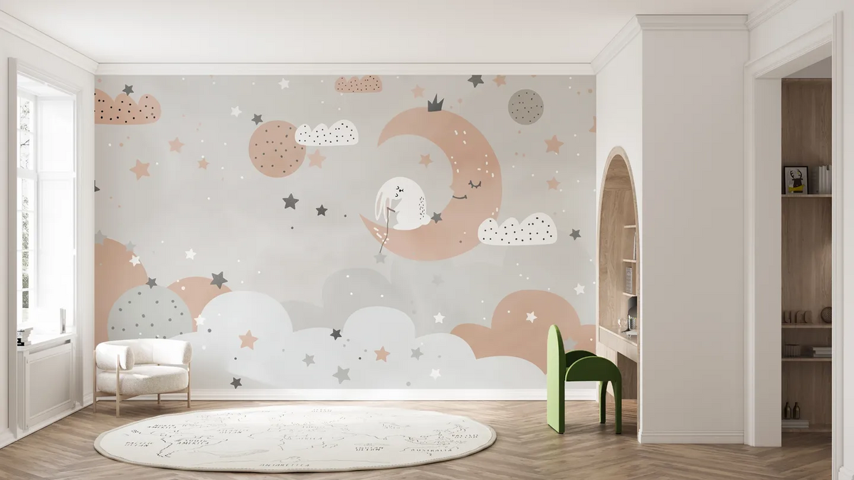 Papel Tapiz Adhesivo Infantil Bebe Lindo