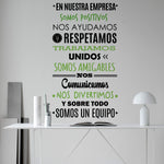 Vinilo En esta Empresa