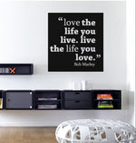 Vinilo Decorativo Adhesivo Frase amor a la vida Colombia Bogota Cali