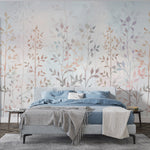 Papel Tapiz Adhesivo Jardín de Plantas y Hojas Pequeñas