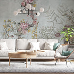 Papel Tapiz Adhesivo Jardín Exótico