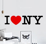 Vinilo Decorativo Adhesivo Amantes de Nueva York Colombia Bogota Medellin Cali Barranquillla Bucaramanga