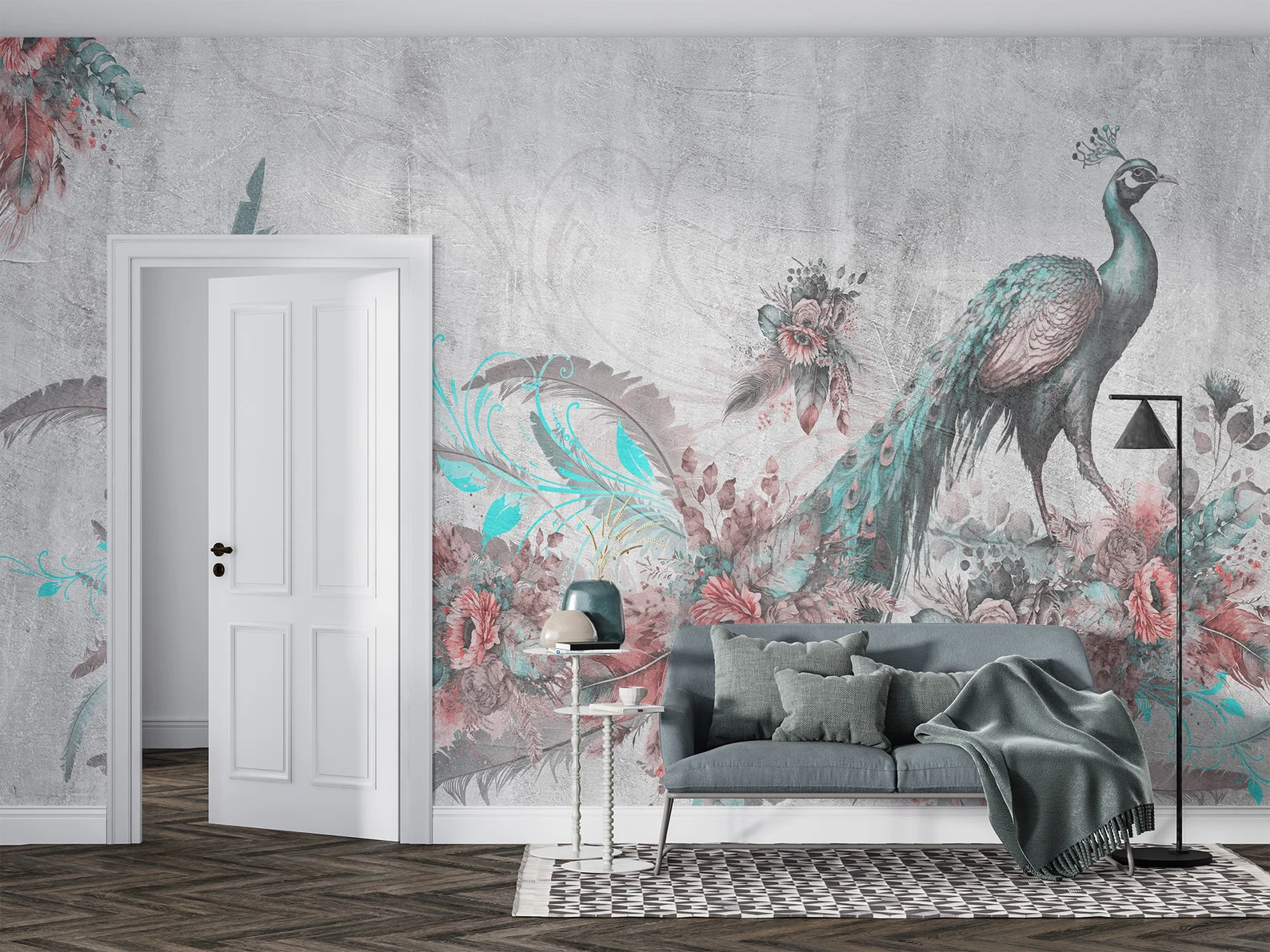 Papel Tapiz Adhesivo Jardín Exótico