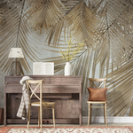 Papel Tapiz Adhesivo de Plantas Tropicales Secas