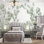 Papel Tapiz Adhesivo Decorativo - Acuarela de Guadúas