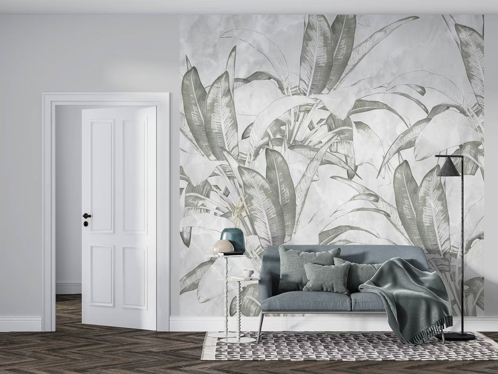 Papel Tapiz Adhesivo Decorativo - Plantación de Plátanos