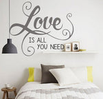 Vinilo Decorativo Adhesivo frase amor Colombia Bogota Medellin Cali Barranquilla Bucaramanga