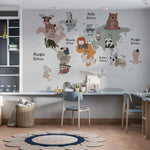 Papel Tapiz Adhesivo Decorativo - Mapa de Colores 04