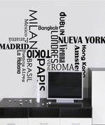 Vinilo Ciudades Capitales