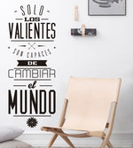 Vinilo Decorativo Adhesivo valentia cambio Colombia Bogota Medellin Cali Barranquilla Bucaramanga