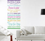 Vinilo Decorativo Adhesivo frases casa Colombia Bogota Medellin Cali Barranquilla Bucaramanga