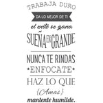 Vinilo Decorativo Adhesivo Superacion exito Colombia Bogota Medellin Cali Barranquilla Bucaramanga