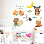 Decorativos Vinilos infantiles animales musicos instrumentos impresos Colombia Bogota Medellin Cali Barranquilla Bucaramanga