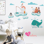 Vinilos infantiles osos ballenas focas pinguinos impresiones Colombia Bogota Medellin Cali Barranquilla Bucaramanga Cartagena