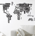 Vinilo Decorativo Adhesivo Mapa de Palabras