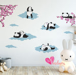 Vinilos decorativos adhesivos infantiles nubes pandas Colombia Bogota Medellin Cali Barranquilla Bucaramanga Cartagena