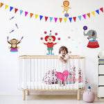 Vinilos adhesivos infantiles circo bebes Colombia Bogota Medellin Cali Barranquilla Bucaramanga Cartagena Ibague