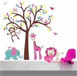 Adhesivo decorativos infantiles bebes arbol animales Colombia Bogota Medellin Cali Barranquilla Bucaramanga Cartagena Ibague