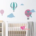 Adhesivos infantiles en vinilo decorativo globos nubes Colombia Bogota Medellin Cali Barranquilla Bucaramanga Cartagena Ibague