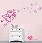 Vinilo Decorativo Adhesivo Hada Y Estrellas