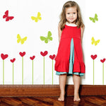 Adhesivos infantiles en vinilo decorativo jardin mariposas flores Colombia Bogota Medellin Cali Barranquilla Bucaramanga Cartage