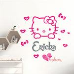 Vinilo Decorativo Adhesivo Hello Kitty Nombre