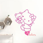 Vinilo Decorativo Adhesivo Hello Kitty Oso