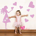 Vinilo Decorativo Adhesivo Lady Hearts