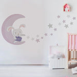 Adhesivos infantiles vinilos decorativos conejos estrellas lunas Colombia Bogota Medellin Cali Barranquilla Bucaramanga