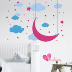 Adhesivos infantiles vinilos decorativos nubes luna estrellas Colombia Bogota Medellin Cali Barranquilla Bucaramanga Cartagena