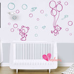 Adhesivos infantiles vinilos decorativos osos burbujas pajaros Colombia Bogota Medellin Cali Barranquilla Bucaramanga Cartagena