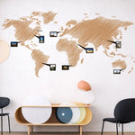 Vinilo Decorativo Adhesivo Mapamundi Fotos