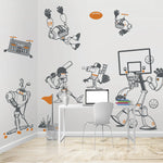 Vinilo Decorativo Adhesivo Robots Deportistas