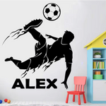 Vinilo Futbolista Fuego