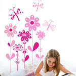 Vinilo Decorativo Adhesivo Libélulas Y Flores